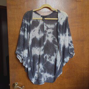 INC International Concepts, Tie-Dye Black and White Shawl, Women's M